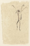 Artist: b'MACQUEEN, Mary' | Title: b'Spider monkey' | Date: 1977 | Technique: b'transfer-lithograph and lithograph, printed in colour, from two plates in brown and black ink' | Copyright: b'Courtesy Paulette Calhoun, for the estate of Mary Macqueen'