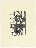 Artist: b'PARR, Mike' | Title: b'Face to face [right panel]' | Date: 2003 | Technique: b'lithograph, printed in black ink, from one plate'