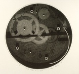Artist: Anderson, William. | Title: Visual diagram of a clock. | Date: 1969 | Technique: etching and aquatint, printed in black ink, from one plate