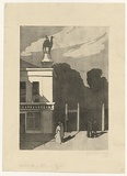 Artist: TRAILL, Jessie | Title: Antwerp, entrance to zoo | Date: 1907 | Technique: lithograph, printed in black ink, from one stone