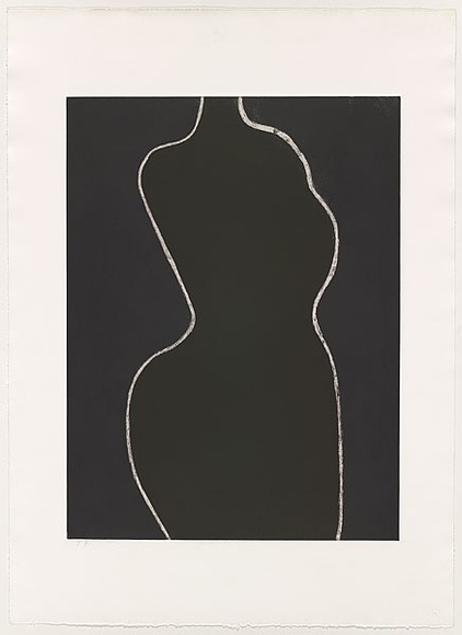 Artist: b'Wright, Judith.' | Title: b'not titled [turning figure 2]' | Date: 2004 | Technique: b'aquatint, printed in colour, from two copper plates' | Copyright: b'\xc2\xa9 Judith Wright'
