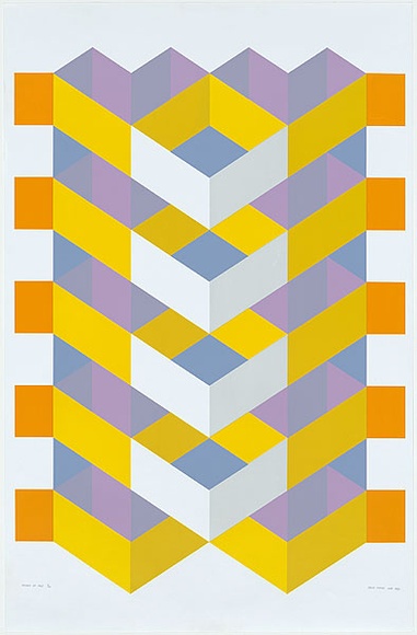Artist: b'Hardy, Cecil.' | Title: b'Shades of pale' | Date: 1973 | Technique: b'screenprint, printed in colour, from multiple stencils' Artist: b'Hardy, Cecil.' | Title: b'Shades of pale' | Date: 1973 | Technique: b'screenprint, printed in colour, from multiple stencils'