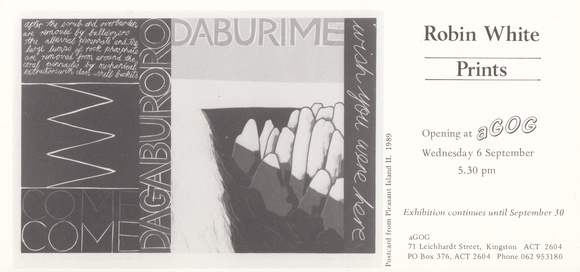 Robin White: Prints.