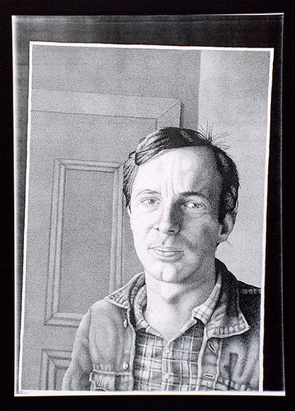 Artist: b'Febey, Rodney.' | Title: b'Portrait of a friend.' | Date: 1982 | Technique: b'photocopy, printed in black ink, from hand drawn artwork' Artist: b'Febey, Rodney.' | Title: b'Portrait of a friend.' | Date: 1982 | Technique: b'photocopy, printed in black ink, from hand drawn artwork'