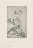 Artist: WALKER, Murray | Title: Murray's hands and faces. | Date: 1973 | Technique: etching, printed in black ink, from one plate