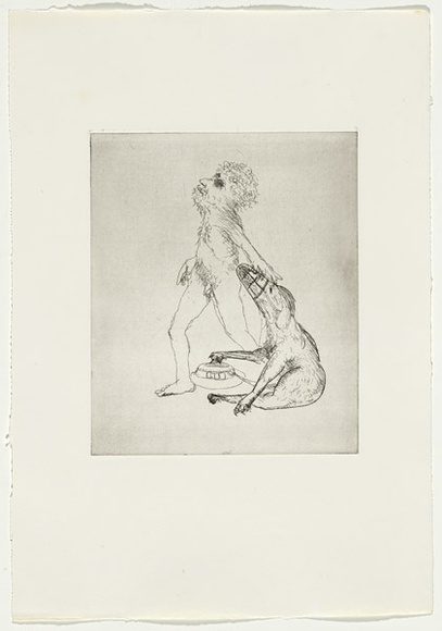 Artist: b'BOYD, Arthur' | Title: b'Colour blind.' | Date: 1970 | Technique: b'etching, printed in black ink, from one plate' | Copyright: b'Reproduced with permission of Bundanon Trust' Artist: b'BOYD, Arthur' | Title: b'Colour blind.' | Date: 1970 | Technique: b'etching, printed in black ink, from one plate' | Copyright: b'Reproduced with permission of Bundanon Trust'