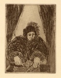 Artist: Crawford, Marian. | Title: Cosmonaut II | Date: 1991, February | Technique: etching, printed in black ink, from one plate