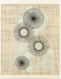 Artist: Band, David. | Title: Unknown [3]. | Date: 2003 | Technique: screenprint on etching, printed in colour, from multiple stencils and plates; hand worked spirograph patterns