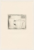Artist: Lincoln, Kevin. | Title: Silver jug | Date: 1983 | Technique: drypoint, printed in black ink, from one perspex plate