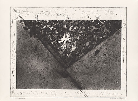 Artist: b'MEYER, Bill' | Title: b'Correspondances (Buddha)' | Date: 1980-1982 | Technique: b'photo-etching and drypoint, printed in black ink, from one plate' | Copyright: b'\xc2\xa9 Bill Meyer' Artist: b'MEYER, Bill' | Title: b'Correspondances (Buddha)' | Date: 1980-1982 | Technique: b'photo-etching and drypoint, printed in black ink, from one plate' | Copyright: b'\xc2\xa9 Bill Meyer'
