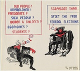 Artist: Cowper, Martin. | Title: 1980 Federal Election. | Date: 1980 | Technique: screenprint, printed in colour, from six stencils