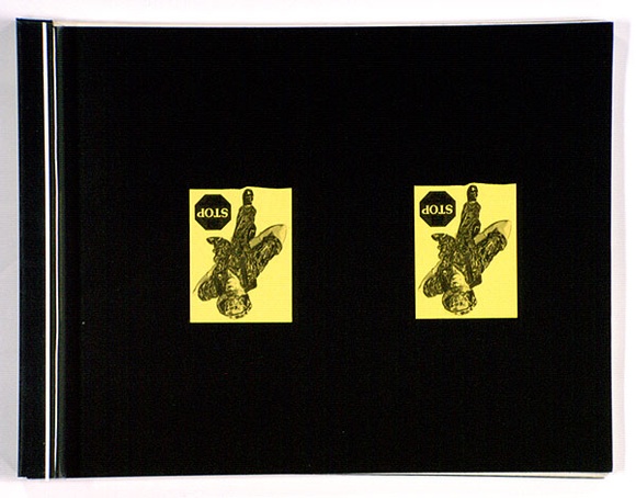 Artist: b'Peyser, Ruth.' | Title: bYou can't ignore it! 1980: an artist's book containing [69] pp of illustration and text, with a plastic and paper cover number. | Date: 1980 | Technique: b'colour photocopy; rubber stamps; synthetic polymer paint'