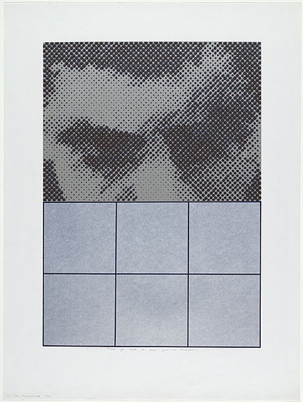 Artist: b'MADDOCK, Bea' | Title: b'Now go back to your yes - no answer!' | Date: 1970 | Technique: b'screenprint, printed in colour, from five stencils' Artist: b'MADDOCK, Bea' | Title: b'Now go back to your yes - no answer!' | Date: 1970 | Technique: b'screenprint, printed in colour, from five stencils'