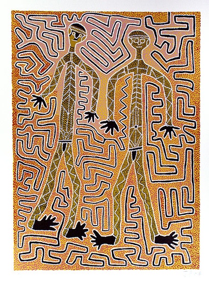 Artist: b'Pike, Jimmy.' | Title: b'Jirtirangu' | Technique: b'screenprint, printed in colour, from multiple stencils'