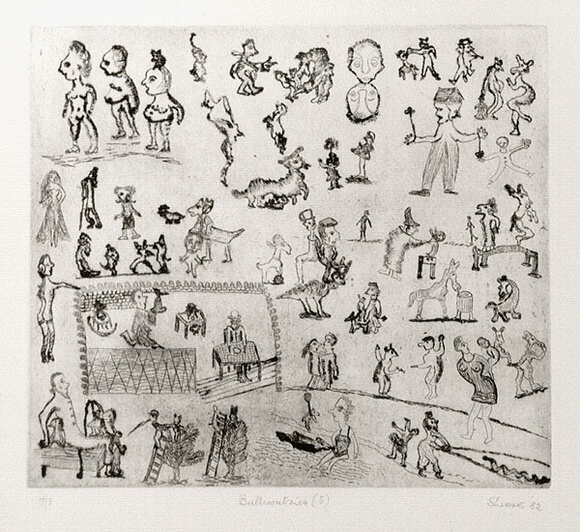 Artist: b'Shearer, Mitzi.' | Title: b'Bulliwutzies (5)' | Date: 1982