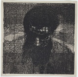 Artist: MADDOCK, Bea | Title: Head I: Etching experiment | Date: 1972 | Technique: photo-etching and aquatint