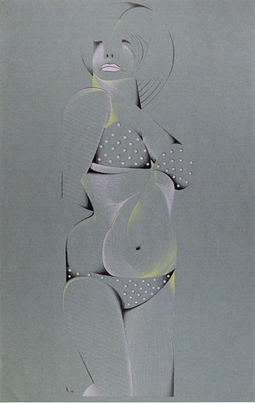 Artist: b'Powditch, Peter.' | Title: b'Sun woman VI' | Date: 1969 | Technique: b'lithograph, printed in colour, from multiple plates' Artist: b'Powditch, Peter.' | Title: b'Sun woman VI' | Date: 1969 | Technique: b'lithograph, printed in colour, from multiple plates'