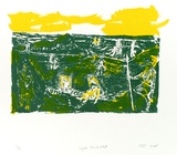 Artist: b'Lowe, Geoff.' | Title: b'Sight Tower Hill' | Date: 1987 | Technique: b'screenprint, printed in colour, from two stencils'