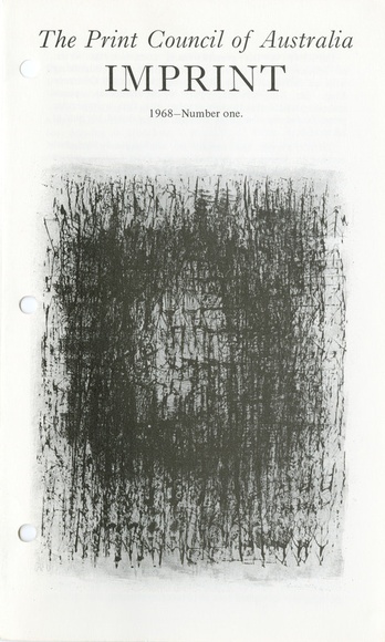 Artist: b'PRINT COUNCIL OF AUSTRALIA' | Title: b'Periodical | Imprint. Melbourne: Print Council of Australia, vol. 03, no. 1, 1968' | Date: 1968 Artist: b'PRINT COUNCIL OF AUSTRALIA' | Title: b'Periodical | Imprint. Melbourne: Print Council of Australia, vol. 03, no. 1, 1968' | Date: 1968