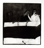 Artist: BALDESSIN, George | Title: Banquet. | Date: 1966 | Technique: etching and aquatint, printed in black ink, from one plate
