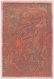 Artist: b'WORSTEAD, Paul' | Title: b'not titled [gold back-orange wiggle].' | Date: 1971 | Technique: b'screenprint, printed in colour, from three stencils' | Copyright: b'This work appears on screen courtesy of the artist'