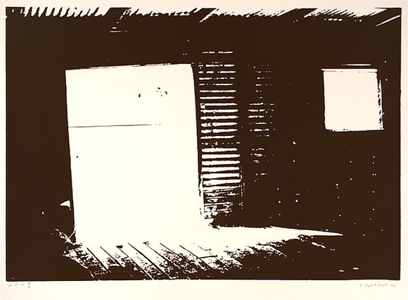 Artist: b'Durrant, Ivan.' | Title: b'Not titled #13' | Date: 1990 | Technique: b'screenprint, printed in black ink, from one screen' Artist: b'Durrant, Ivan.' | Title: b'Not titled #13' | Date: 1990 | Technique: b'screenprint, printed in black ink, from one screen'