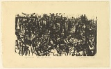 Artist: Halpern, Stacha. | Title: not titled [Paris scene] | Date: 1965 | Technique: lithograph, printed in black ink, from one stone [or plate]