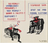 Artist: b'Cowper, Martin.' | Title: b'1980 Federal Election.' | Date: 1980 | Technique: b'screenprint, printed in colour, from six stencils'