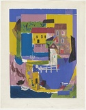 Artist: Brash, Barbara. | Title: Island II. | Date: c.1960 | Technique: screenprint, printed in colour, from 16 stencils