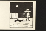 Title: b'Schoolgirl takes a flip.' | Date: 1979 | Technique: b'offset-lithograph'