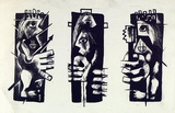 Artist: French, Len. | Title: Hector. | Date: (1955) | Technique: lithograph, printed in black ink, from one plate | Copyright: © Leonard French. Licensed by VISCOPY, Australia