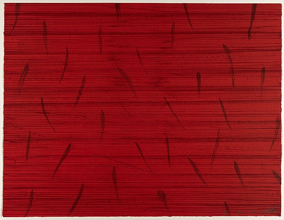 Artist: b'NEAL, Alexis' | Title: b'Sewn Plume' | Date: 2004 | Technique: b'lithograph, printed in colour, from four plates'