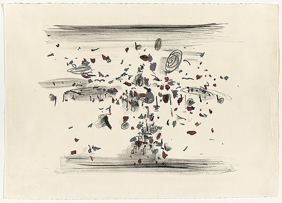 Artist: b'WILLIAMS, Fred' | Title: b'You Yangs landscape' | Date: 1963 | Technique: b'lithograph, printed in colour, from three zinc plates' | Copyright: b'\xc2\xa9 Fred Williams Estate' Artist: b'WILLIAMS, Fred' | Title: b'You Yangs landscape' | Date: 1963 | Technique: b'lithograph, printed in colour, from three zinc plates' | Copyright: b'\xc2\xa9 Fred Williams Estate'