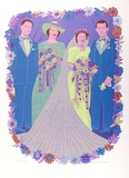 Artist: HANRAHAN, Barbara | Title: The wedding | Date: 1977 | Technique: screenprint, printed in colour, from seven stencils
