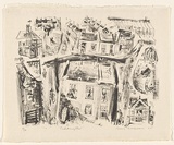 Artist: b'MACQUEEN, Mary' | Title: b'Paddington' | Date: 1965 | Technique: b'lithograph, printed in black ink, from one plate' | Copyright: b'Courtesy Paulette Calhoun, for the estate of Mary Macqueen'