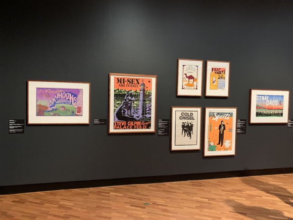 Title: Enjoy this trip: The art of music posters. Installation, National Gallery of Australia, Canberra, 2025 .2