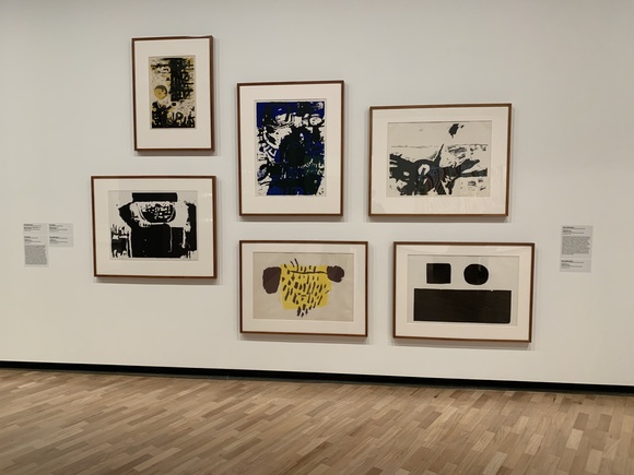 Title: Prints by Eva Kubbos and Udo Sellbach. Insallation view 'Migration and modernism: Émigré artists in post-war Australia', National Gallery of Australia, 2026.