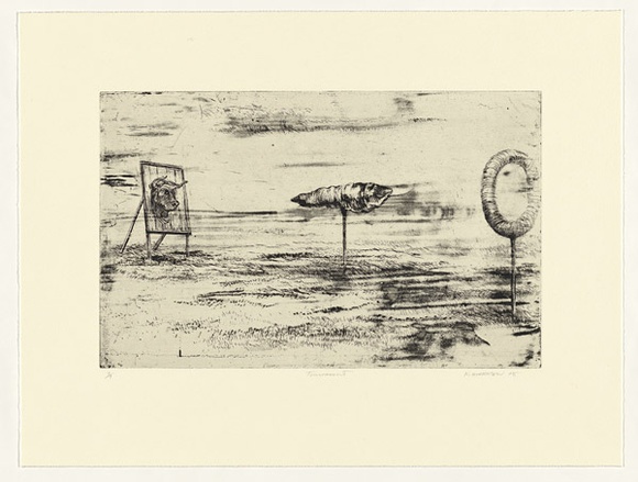 Artist: b'Mortensen, Kevin.' | Title: b'Tournament' | Date: 2005 | Technique: b'etching, printed in black ink, from one copper plate' | Copyright: b'\xc2\xa9 Kevin Mortensen' Artist: b'Mortensen, Kevin.' | Title: b'Tournament' | Date: 2005 | Technique: b'etching, printed in black ink, from one copper plate' | Copyright: b'\xc2\xa9 Kevin Mortensen'