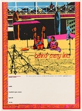 Artist: Fieldsend, Jan. | Title: Behind enemy lines...fundraising poster for Rouge. | Date: 1980 | Technique: screenprint, printed in colour, from five stencils