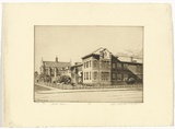 Artist: b'PLATT, Austin' | Title: b'Perth College' | Date: 1937 | Technique: b'etching, printed in black ink, from one plate'