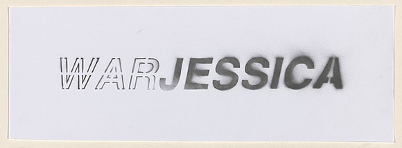 Artist: b'Azlan.' | Title: b'Lynch.' | Date: 2003 | Technique: b'stencil, printed in black ink, from one stencil'