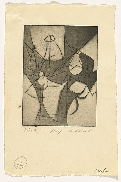 Artist: b'Wienholt, Anne.' | Title: b'Flowers' | Technique: b'engraving and softground-etching, printed in black ink, from one copper plate' Artist: b'Wienholt, Anne.' | Title: b'Flowers' | Technique: b'engraving and softground-etching, printed in black ink, from one copper plate'