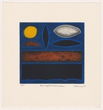 Artist: Coburn, John. | Title: Blue night and full moon | Date: 2003 | Technique: etching and aquatint, printed in colour, from multiple plates