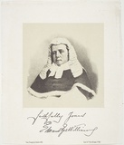 Title: not titled [Justice Edward WIlliams] | Date: 1859 | Technique: lithograph, printed in colour, from multiple stones (black image, buff tint stone)