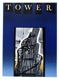 Artist: b'ARNOLD, Raymond' | Title: b'Tower. Tatlin promise.' | Date: 1984 | Technique: b'screenprint, printed in colour, from four stencils'