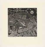 Artist: Nedelkopoulos, Nicholas. | Title: Welcome to the world, - Cop this. | Date: 1986-88 | Technique: etching and aquatint, printed in black ink, from one plate