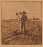 Artist: Traill, Jessie. | Title: The Digger, Red Cliffs. | Date: 1922