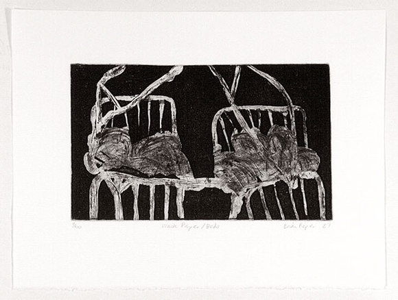 Artist: b'Pieper, Brian.' | Title: b'Waste paper/beds.' | Date: 1988 | Technique: b'etching, printed in black ink, from one plate' | Copyright: b'\xc2\xa9 Brian Pieper' Artist: b'Pieper, Brian.' | Title: b'Waste paper/beds.' | Date: 1988 | Technique: b'etching, printed in black ink, from one plate' | Copyright: b'\xc2\xa9 Brian Pieper'