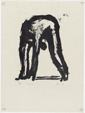 Artist: MADDOCK, Bea | Title: Fossicker | Date: 1963 | Technique: lithograph, printed in black ink by hand-burnishing, from one stone