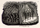 Artist: b'OGILVIE, Helen' | Title: b'To Professor Burnet.' | Date: (1953) | Technique: b'wood-engraving, printed in black ink, from one block'